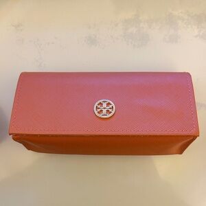 Tory Burch Pink and Orange Clutch